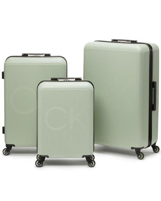 Calvin Klein Green Vision 3 Piece Luggage Set