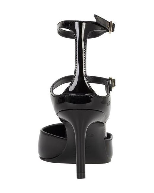 Boss Black Gracey Ankle Strap Pointed Toe Pump