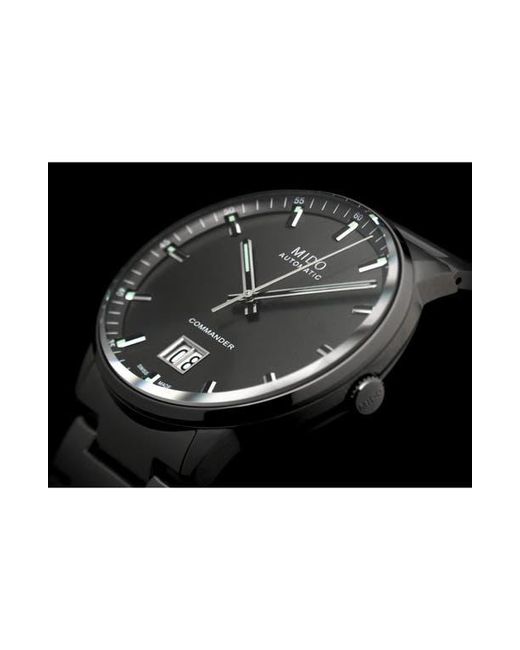MIDO Black Commander Big Date Automatic Bracelet Watch, 42Mm