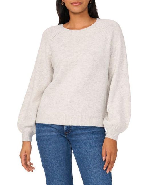 Vince Camuto White Raglan Sleeve Sweater