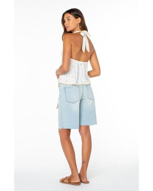 Roxy White Fairweather Halter Top