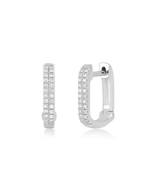 EF Collection Multicolor Mini Lola Diamond Huggie Hoop Earrings