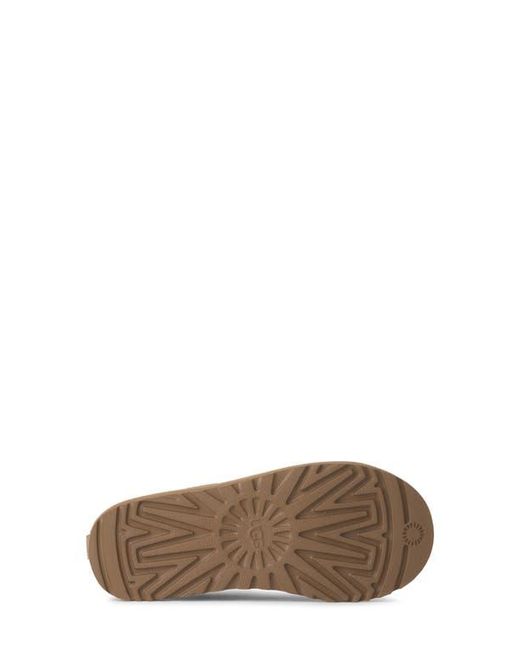 Ugg Brown Classic Micro Genuine Shearling Lined Slip-On