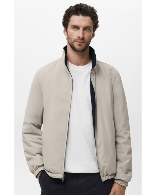 Mango Blue Reversible Water Repellent Jacket for men