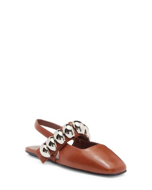 Jeffrey Campbell Brown Manon Slingback Flat