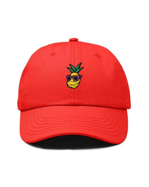 Alix Pineapple Embroidered Dad Hat for men
