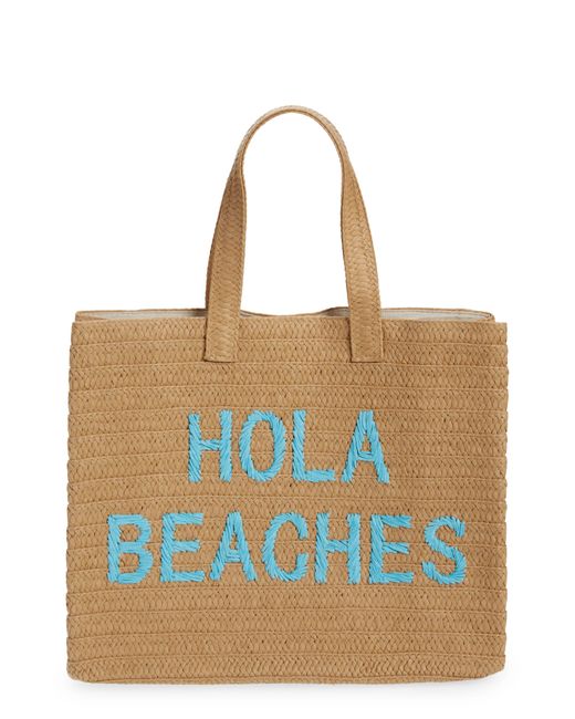 btb los angeles straw tote