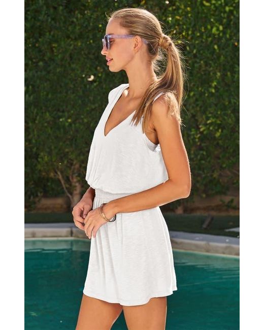 Becca White Breezy Basics Cover-Up Mini Sundress