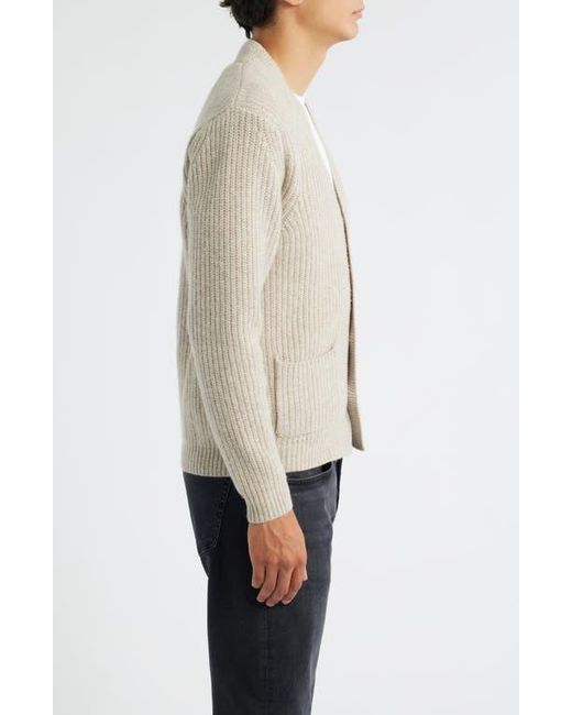 Alex Crane Natural Vale Merino Wool V-Neck Cardigan for men