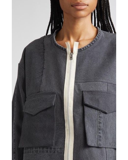 Kuro Black Remake Denim Military Mark Ii Jacket