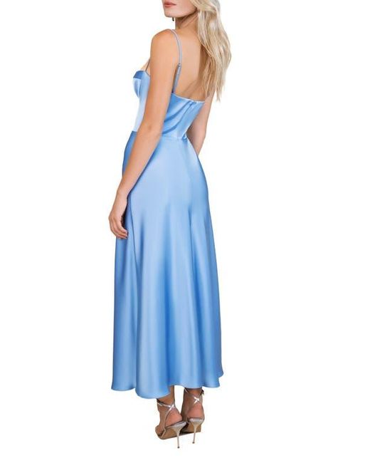 Katie May Flora Seamed Cocktail Dress in Blue | Lyst