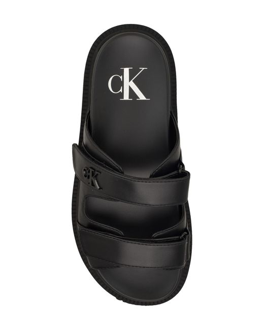 Calvin Klein Black Donnie Slide Sandal