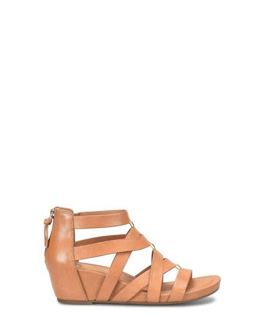Söfft Brown Vivi Platform Wedge Sandal