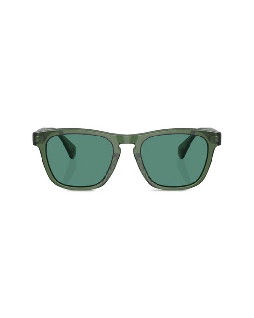 Oliver Peoples Green X Roger Federer 54mm Pillow Sunglasses for men