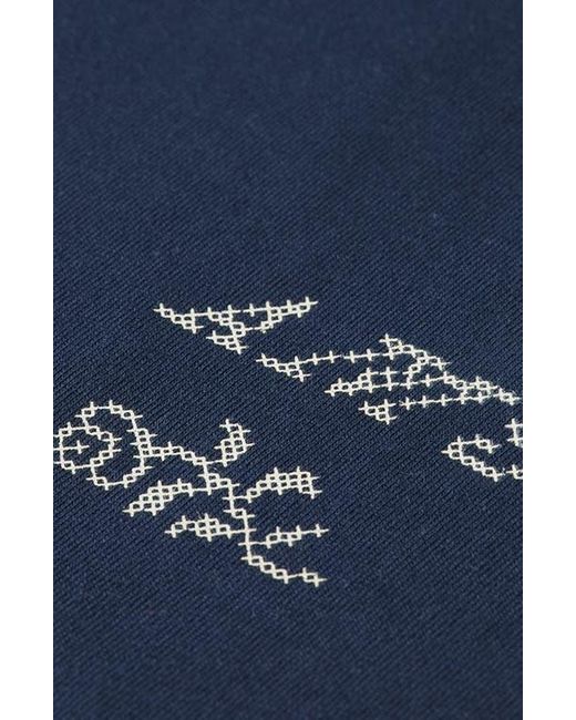 Scotch & Soda Blue Cross Stitch Print T-Shirt