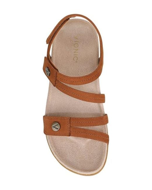 Vionic Brown Essie Ankle Strap Sandal