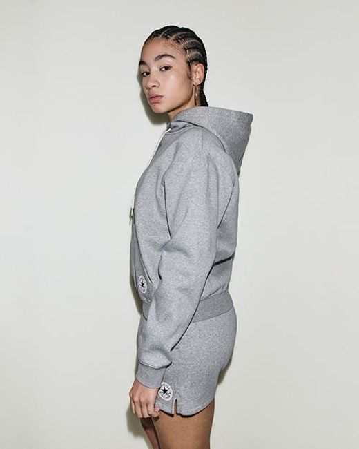 Converse Gray Chuck Taylor Patch Classic Pullover Hoodie