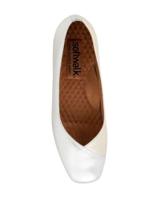 Softwalk® White Vina Flat
