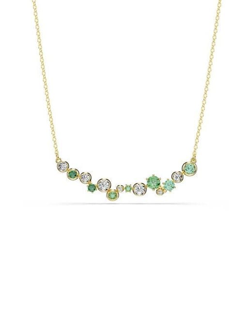 Swarovski Metallic Constella Crystal & Zirconia Frontal Necklace