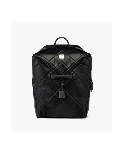 MCM Black Aren Backpack for men