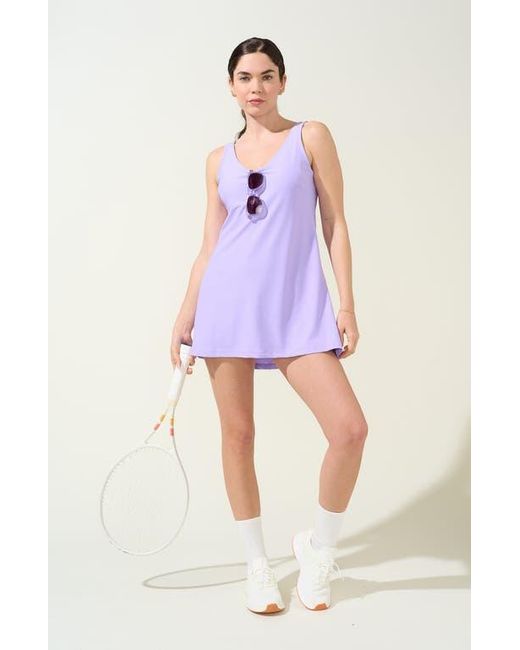 Bobbe Active Purple Breakpoint A-Line Tennis Dress