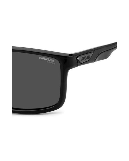 Carrera Black X Ducati Carduc 60Mm Rectangular Sunglasses for men