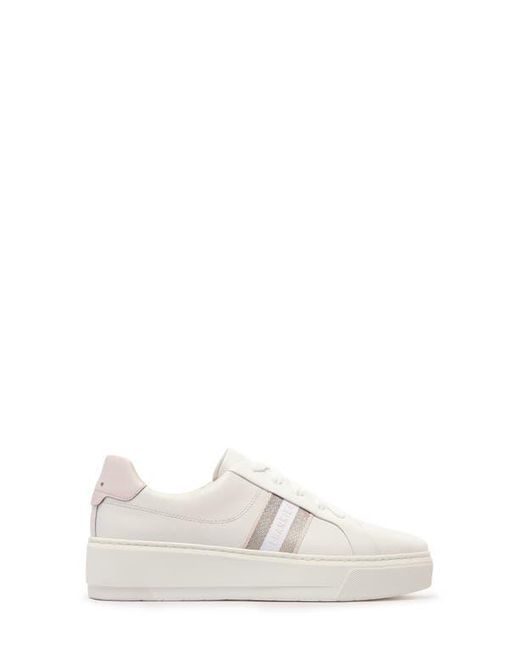 Frankie White Riley Platform Sneaker
