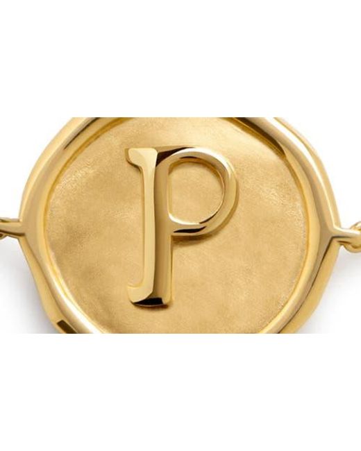 Monica Vinader Metallic Initial Stamp Charm Bracelet