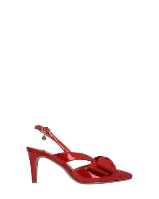 J. Reneé Red Morigen Slingback Pointed Toe Pump