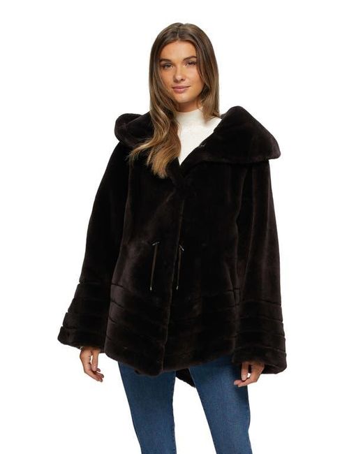 Gorski Black Shearling Lamb Jacket Reversible To Taffeta