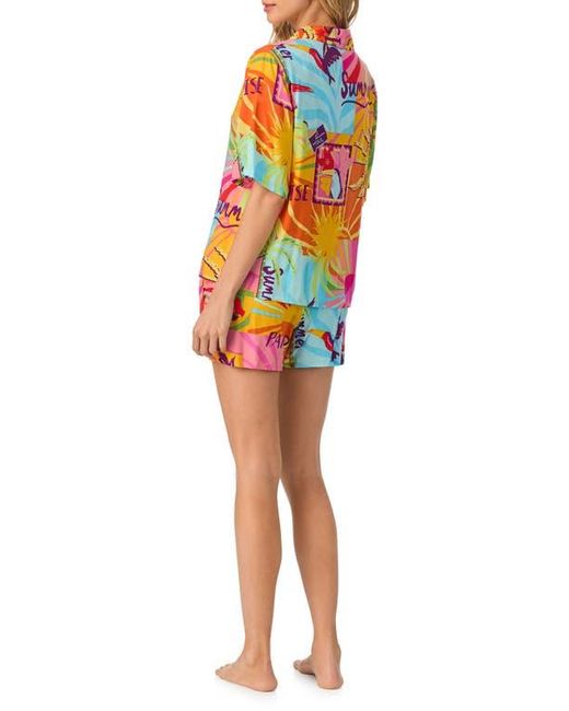 Room Service Pjs Red Print Short Pajamas