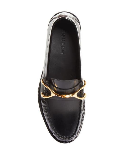 McQueen Black Wishbone Loafer for men