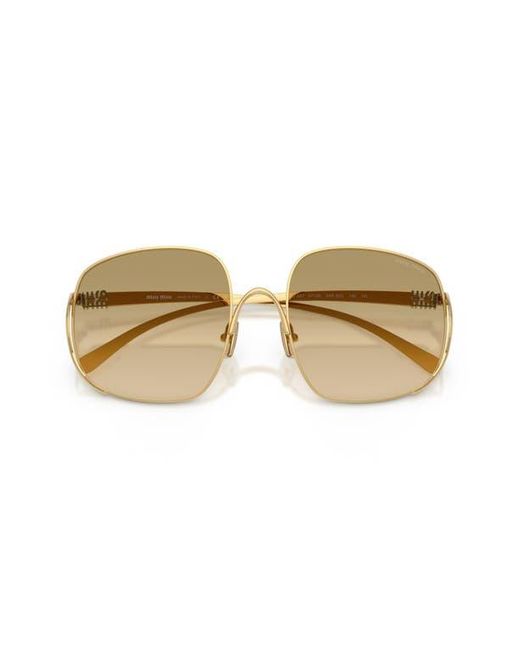 Miu Miu Natural Mu A57S 57Mm Gradient Square Sunglasses