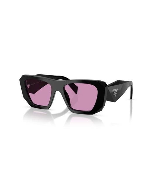 Prada Pink 53Mm Square Sunglasses