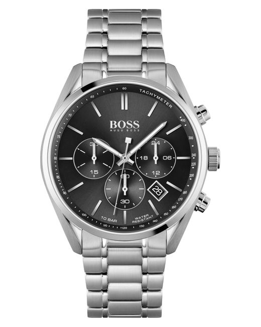 Boss Gray Champion Chronograph Bracelet Watch for men