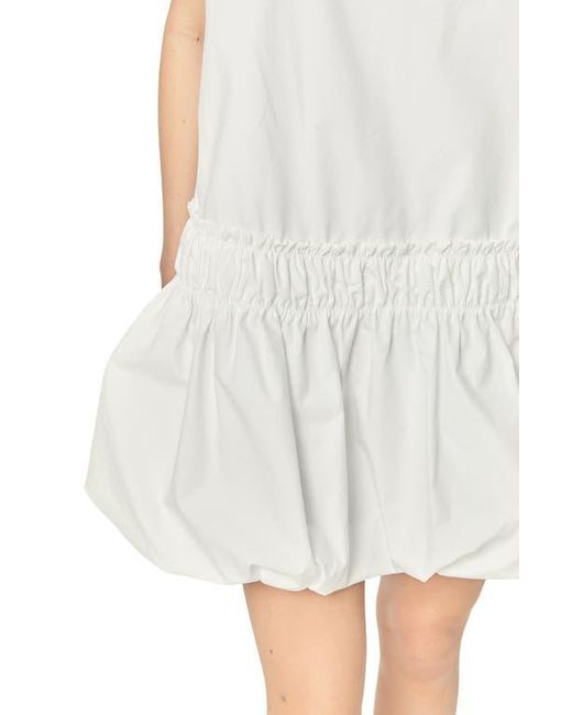 English Factory White Bubble Skirt Sleeveless Minidress