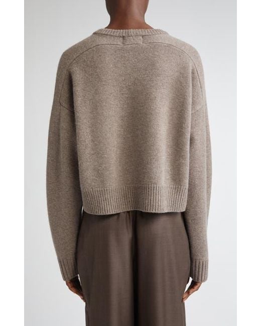 Loulou de Saison Brown Bruzzi Oversize Wool & Cashmere Sweater