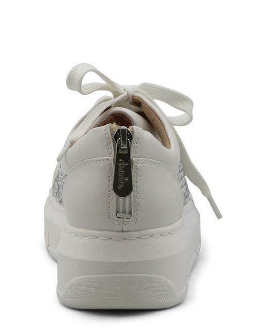 Charles David White Sean Rhinestone Sneaker