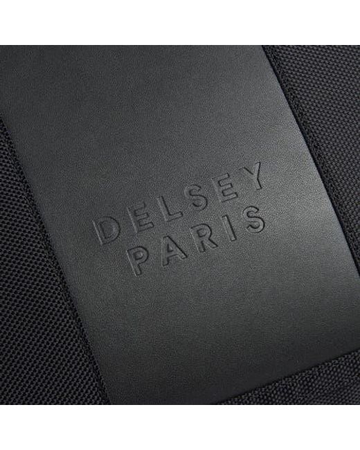 Delsey Paris Black Wagram Briefcase With Laptop Sleeve