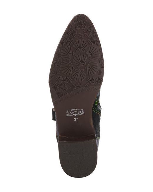 Spring Step Black Lady Luck Western Bootie
