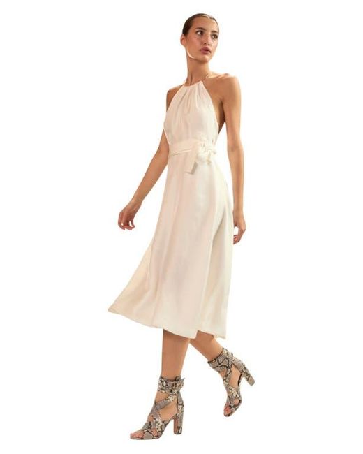Cynthia Rowley Natural Talita Silk Wrap Dress