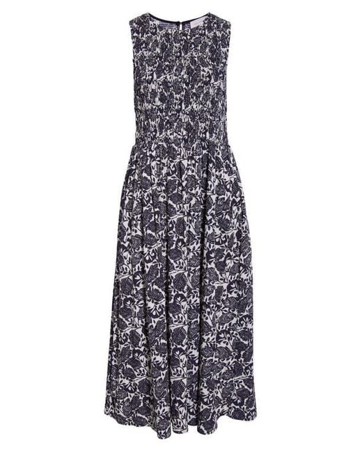 MELLODAY Multicolor Smocked Sleeveless Maxi Dress