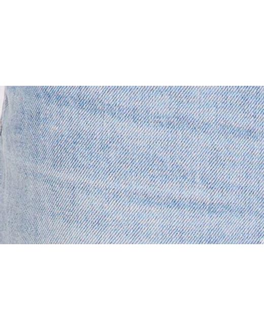 Pistola Blue Cassie Embellished High Waist Ripped Straight Leg Jeans