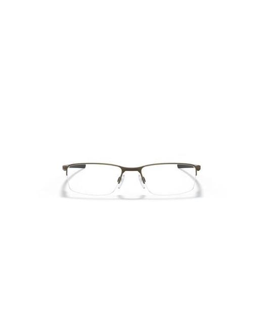 Oakley Gray 54Mm Rectangle Optical Glasses for men