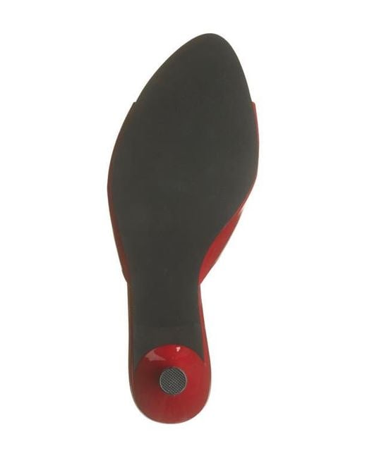 Jeffrey Campbell Red Spy-Kid Slide Sandal