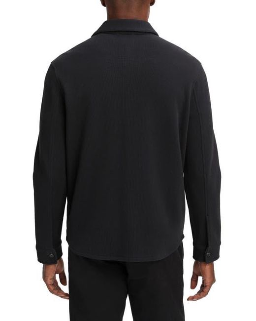 Vince Black Cotton Blend Shirt Jacket for men