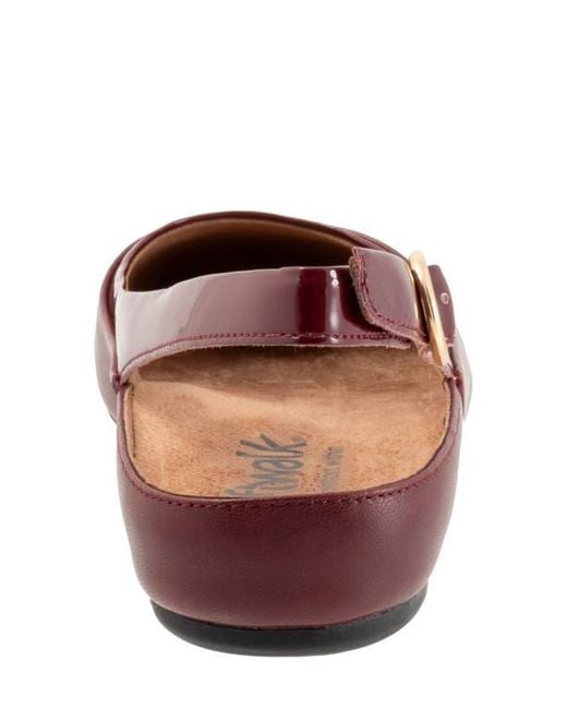 Softwalk® Red Sheffield Slingback Flat