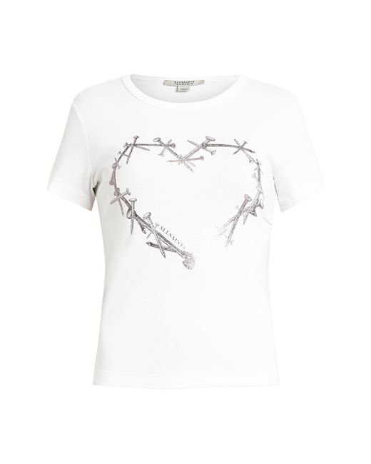 AllSaints White Perta Stevie Graphic T-shirt