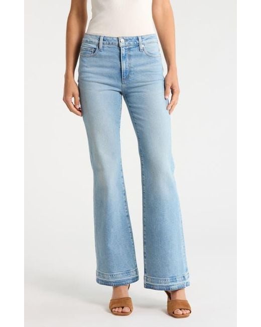 PAIGE Blue Sofia Release Hem Flare Jeans