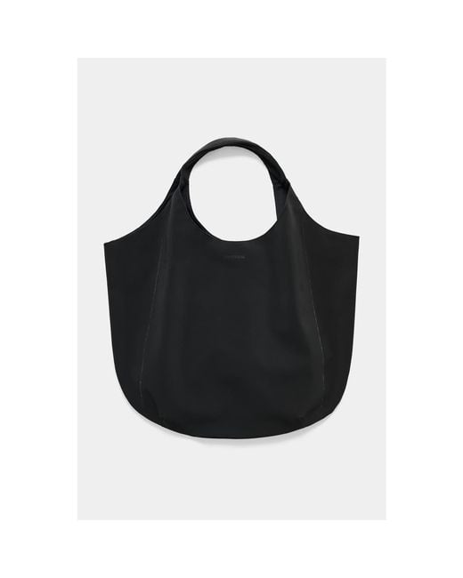 Stutterheim Black Svea Puffer Matte Bag
